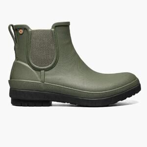 Bogs Women's Amanda Chelsea Green Ash 10 Rain boots Outdoor ankle boots